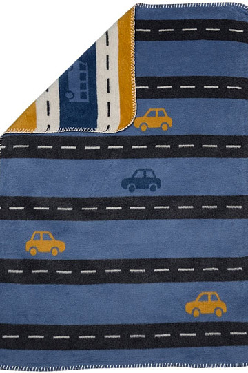 Baumwolldecke für Kinder DF Straße 100x75