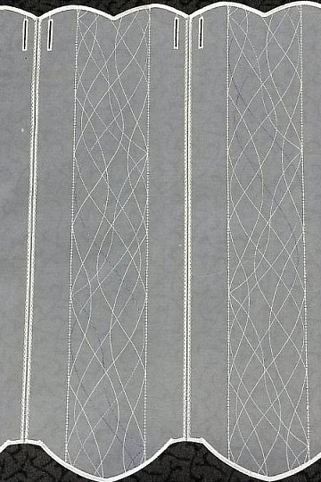 Gardine für Vitrage SPIRALE blau
