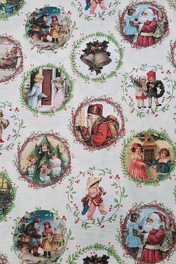 Weihnachtsdekorationsstoff VICTORIAN CHRISTMAS