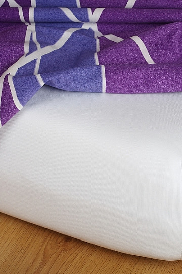 Jersey-Bettwäsche Farbe weiß