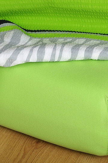 Jersey-Bettwäsche Farbe Kiwi