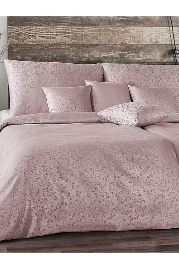 LUXURY LEINEN Alte rosa Blumen