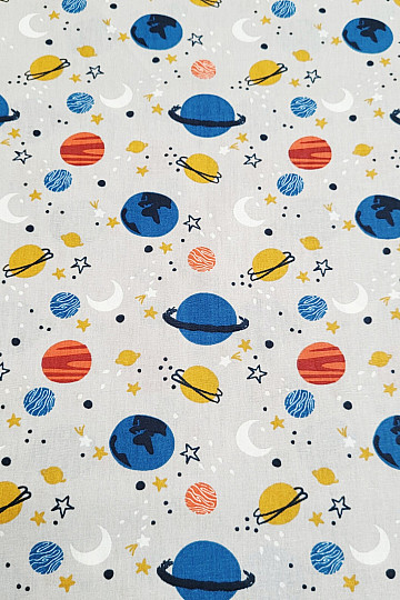 Baumwollstoff SPACE