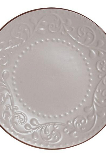 Dessertteller BEIGE RELIEF 21x2,5cm beige