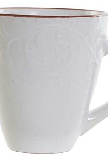 Tasse WHITE RELIEF 325ml weiß