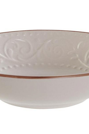 Teller tief BEIGE RELIEF 20,5x5cm beige