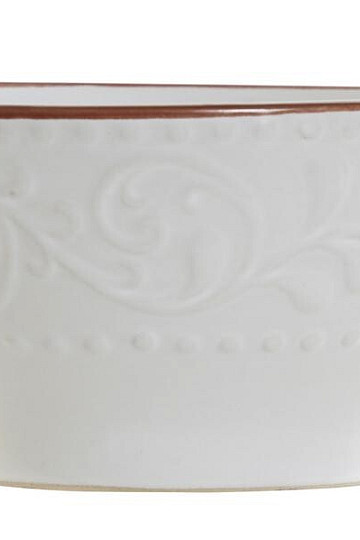Schale WHITE RELIEF 14,7x7,7cm weiß