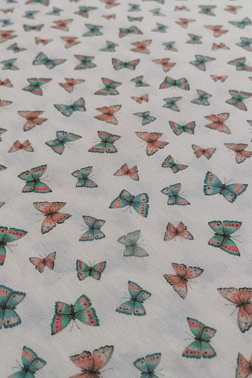 Baumwollstoff Mini Schmetterlinge