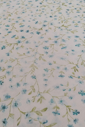Mini-Sakura-blauer Baumwollstoff