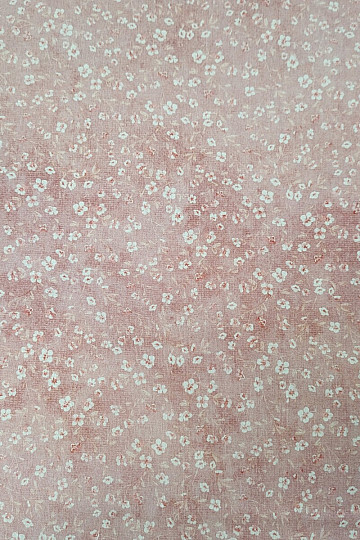 Baumwollstoff MONO MINI ROSA BLUME