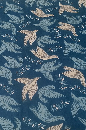 Baumwollstoff Jay blue
