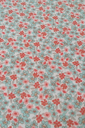 Baumwollstoff Lila Blumen