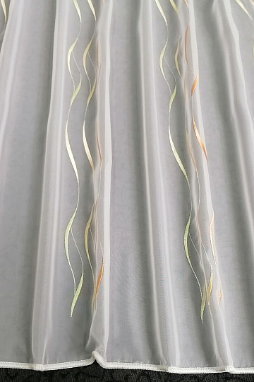 Fertigvorhang Gerster Stripes orange-grün 310x175 cm