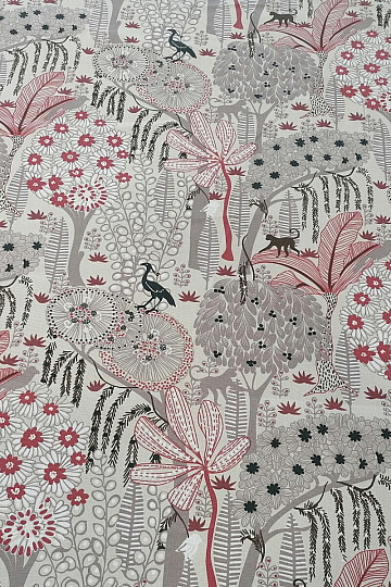 Baumwollstoff JUNGLE beige
