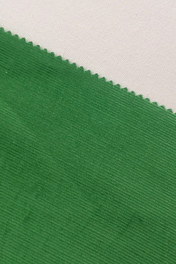 Baumwollstoff Cord dünn - grün