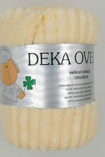 Mikrofaserdecke EXTRA WEICH SCHAF Cord - creme