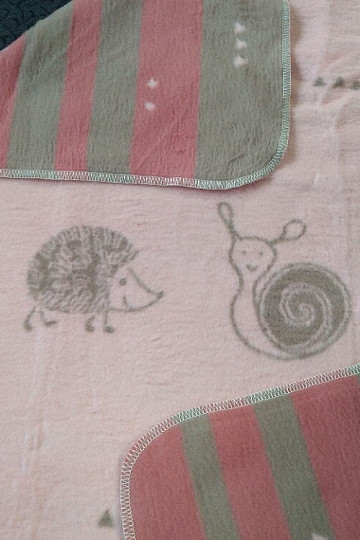 Kinderdecke MAJA 1657/10 rosa 75x100