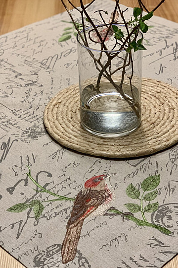BIRDS Tischdecke und Schal