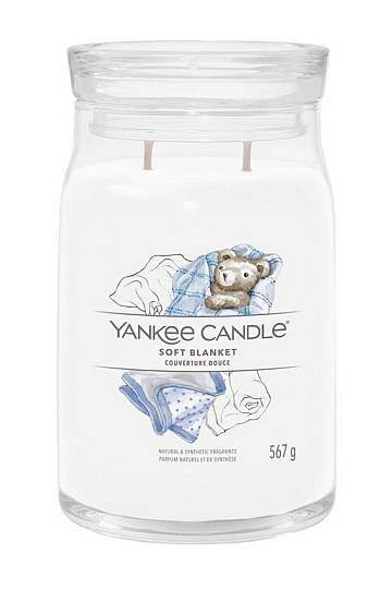 Kerze YANKEE CANDLE Duft SOFT BLANKET Glas groß 2 DOCHTE