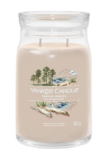 Kerze YANKEE CANDLE Duft SEASIDE WOODS GLASS LARGE 2 Dochte