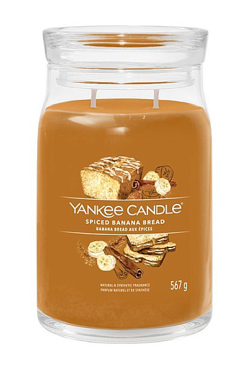 Kerze YANKEE CANDLE Duft SPICED BANANA BREAD GROSSES GLAS 2 Dochte
