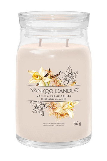 Kerze YANKEE CANDLE Duft VANILLA CREME BRULÉE GROßES GLAS 2 Dochte