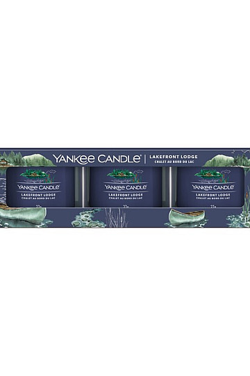 Duftkerze YANKEE CANDLE LAKEFRONT LODGE SET 3-tlg