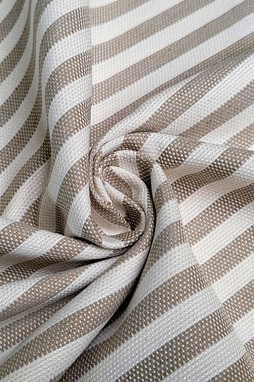 Dekostoff LEO BEIG beige gestreift