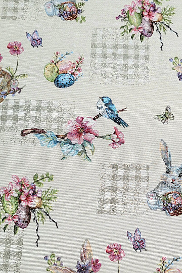 Gobelinstoff OSTERHASE BEIGE