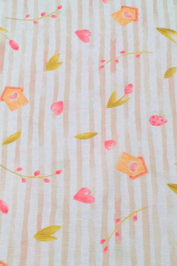 Dekorationsstoff SPRING BEIGE STREIFEN