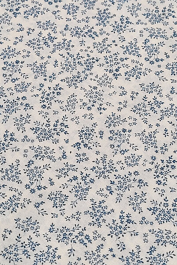 Baumwollstoff PANICULATA BLAU KLEIN