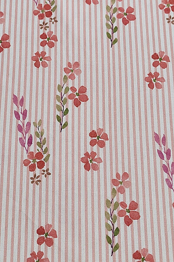 Dekorationsstoff AVIGNON ROSA STREIFEN