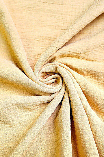 Baumwollstoff GAUZE SENF