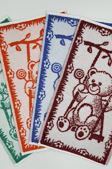Kinderhandtuch TEDDYBÄR – Farbmischung