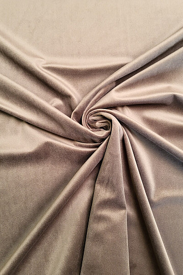 Samt-Dekostoff RIVIERA TAUPE