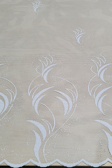 Jacquard-Vorhang V 318/170 weiß