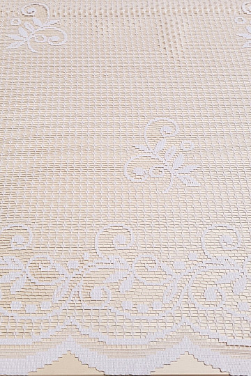 Jacquard-Vorhang V 215 weiß