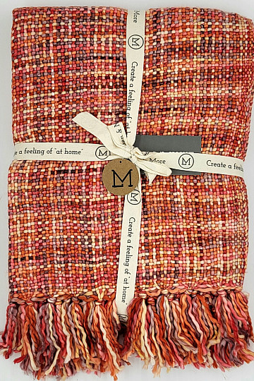Luxuriöses Plaid YARA RED rot