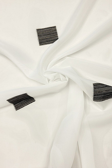 Voile-Vorhang GERSTER BLACK SQUARE