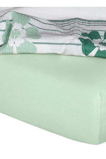 Jersey-Bettlaken in der Farbe MENTOL