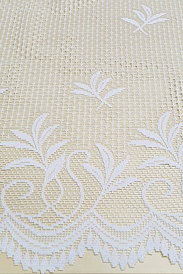 Jacquard-Vorhang V 127 weiß