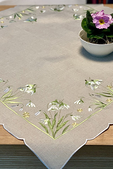 Tischdecke und Schal SCHNEEGESETZE