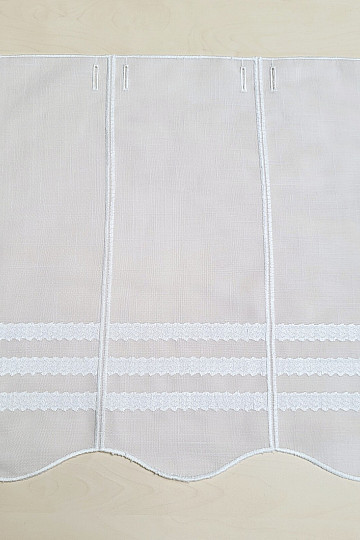 Buntglasvorhang GERSTER 11611/0010 weiß