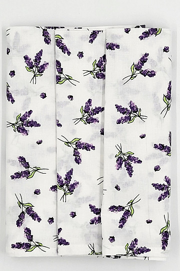 Baumwollhandtücher LAVENDEL 3 Stk