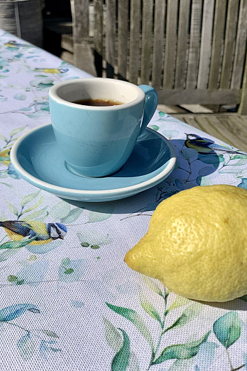 VÖGEL AUF EINEM Zweig Tischdecke und Schal