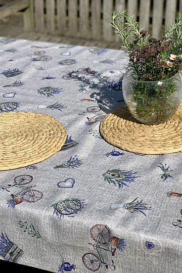 Tischdecke LAVENDER RUND