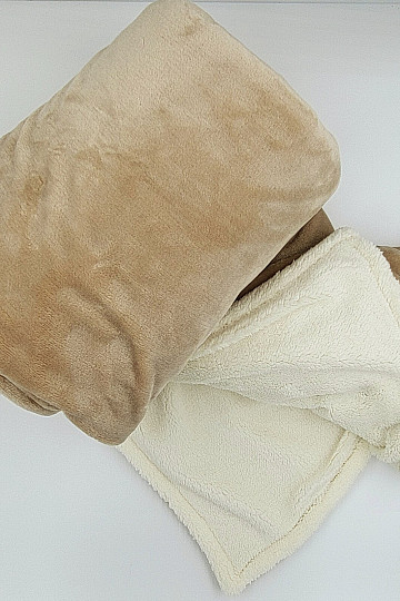 Decke Ovečka glatt BEIGE hell