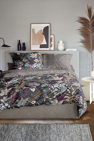 IRISETTE luxuriöser Baumwollsatin WAVE 8571-90 BUNTE BLUMEN
