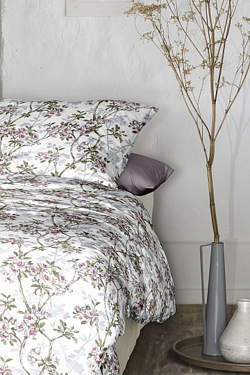 IRISETTE luxuriöser Baumwollsatin TOKIO 8537-10 WEISS