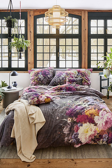 IRISETTE Luxus-Flanellbettwäsche ZOBEL 8551-90 STRICKBLUMEN